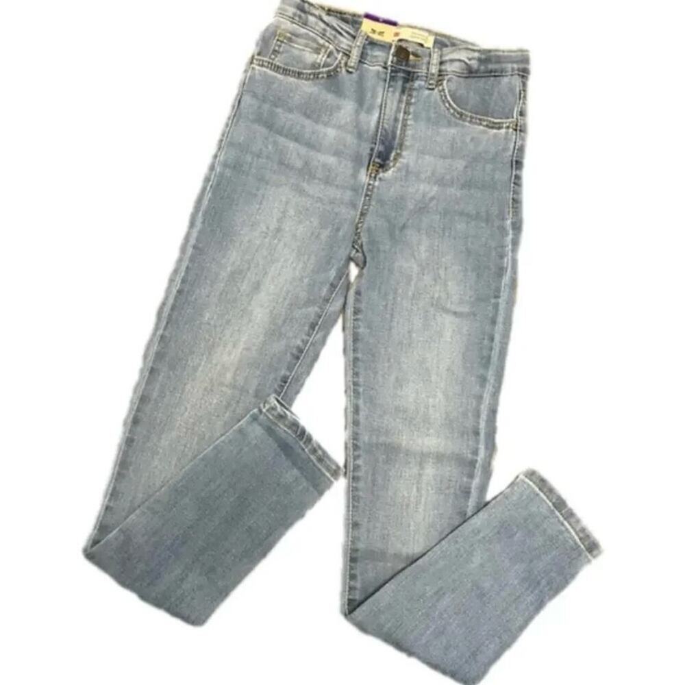 Levi's Girl's 720 Jeans Super Skinny High-Rise Blue Adjustable Waist Size 10 NWT